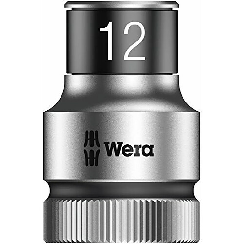 Wera 8790 HMC HF Douille Zyklop à emmanchement 1/2" (HF = avec fonction de retenue), 12.0 mm