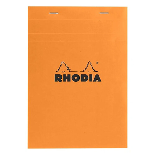 Bloc bureau Rhodia N°16 format A5 petits carreaux 80 feuilles - Lot de 5