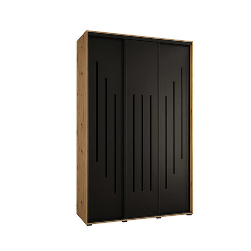 Abiks Meble Armoire DAVOS 8 À Portes Coulissantes 235,2/150/45 3 Portes