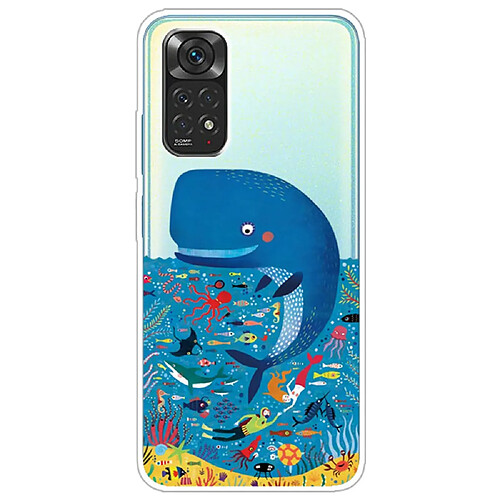 Coque en TPU anti-rayures, IMD baleine pour votre Xiaomi Redmi Note 11 Pro 5G (Qualcomm)/Redmi Note 11 Pro 4G (MediaTek)