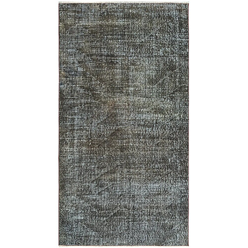 Vidal Tapis de laine 206x109 noir Ultra Vintage