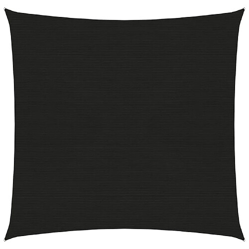 ComfortXL Voile D'ombrage 160 G/m² Noir 2,5x2,5 M Pehd