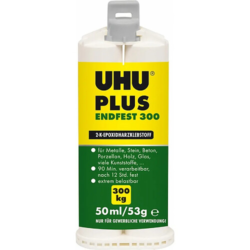 UHU PLUS Colle 2 composants - ENDFEST 300 DK Cartouche 50ml (Par 6)