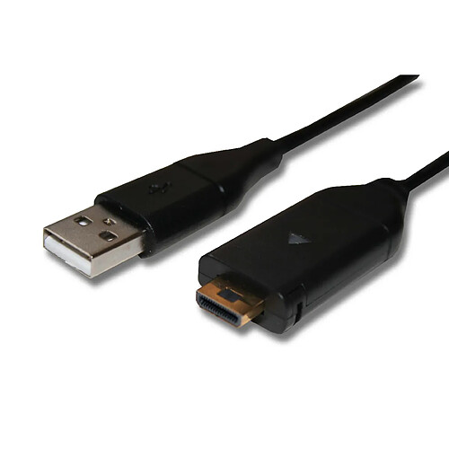 vhbw câble de données USB (USB standard de type A sur appareil photo) 150cm remplace Samsung EA-CB34A12, EACB34U12 pour appareil photo, caméscope