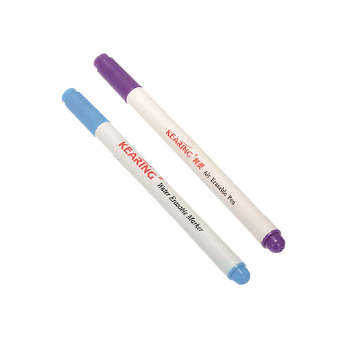 Stylo à effacement automatique du stylo effaçable / soluble à l'eau de 2pcs pour le marquage de tissu