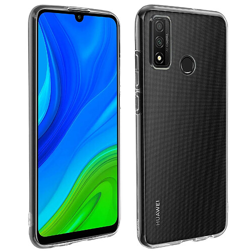 Avizar Coque Huawei P smart 2020 Silicone Souple et Film Verre Trempé 9H Transparent