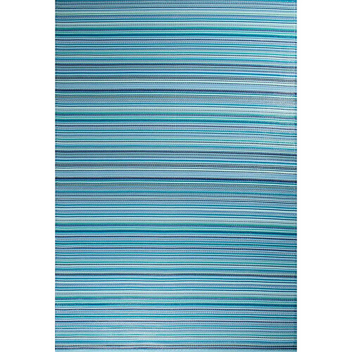 Jardindeco Tapis extérieur en polypropylène Spargi 1746 bleu 120 x 160 cm.