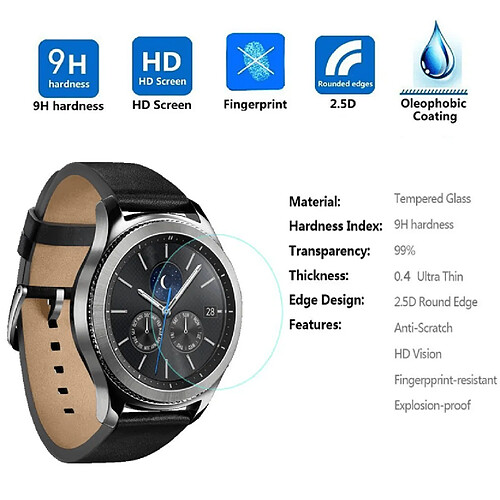 PHONECARE Film Verre de Protection Écran Smartwatch / Smartband - Samsung Gear S3 Classic