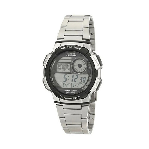 Montre Unisexe Casio AE-1000WD-1AVEF Numérique Acrylique Argenté Noir