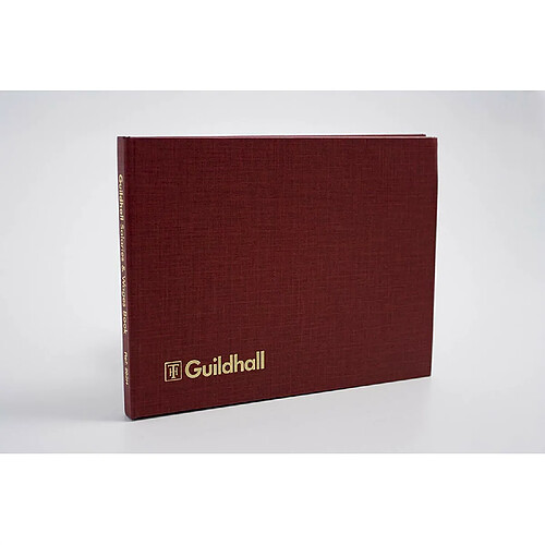 Guildhall Wages et Salaries Livre 18 Employés 149x203mm - Ref 202H