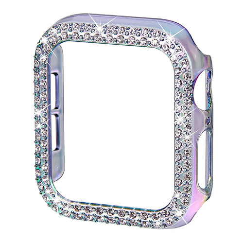 Coque en TPU décor strass, anti-rayures, multicolore pour votre Apple Watch Series 6/5/4/SE 44mm