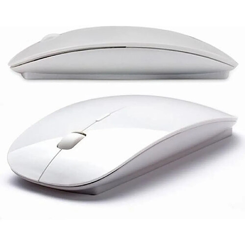 Souris sans fil blanche compatible tout ordinateur