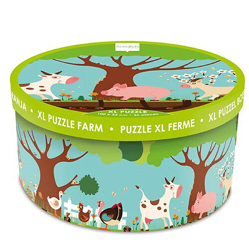 Puzzle de sol XL Ferme - SCRATCH EUROPE