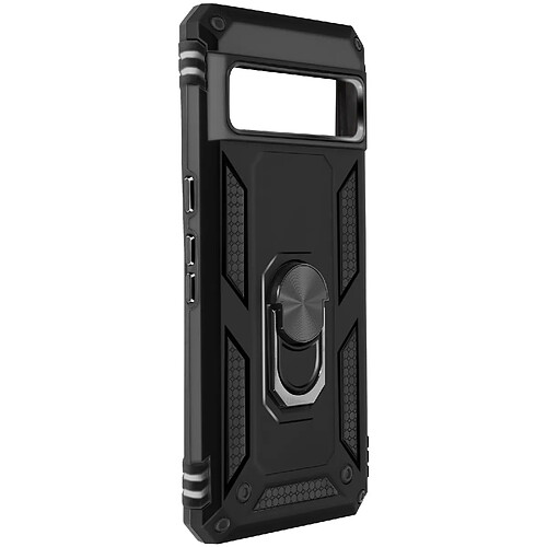 Avizar Coque pour Google Pixel 8 Pro Hybride Bague Support Magnétique Noir