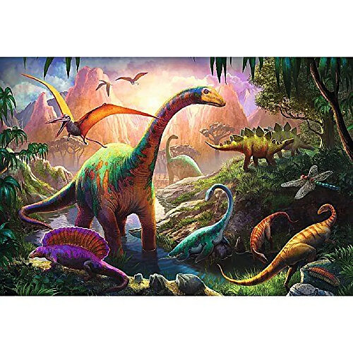 Trefl - 16277 - Puzzle - Dinosaur Pays - 100 Pièces - Multicolore