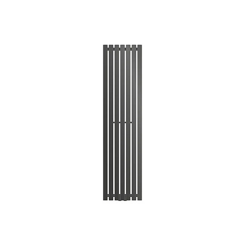 ECD Germany Radiateur Stella Non Électrique - 370 x 1400 mm - Anthracite - Connexion Central - sans Kit de Raccordement - Design Panneau Plat - avec Kit Montage Mural - Sèche-Serviettes Salle de Bain