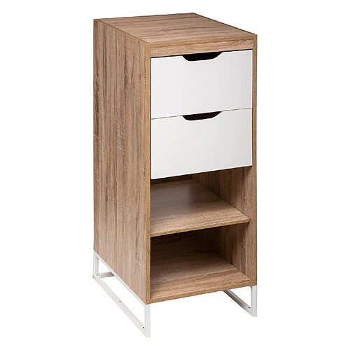 Five Simply Smart Meuble de rangement design avec tiroirs Orso - L. 40 x H. 105 cm - Couleur bois