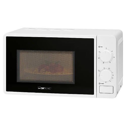 Micro-ondes avec grill, 20L, 700W, 800W de grill, minuterie, 800, Blanc, Clatronic, MWG792W