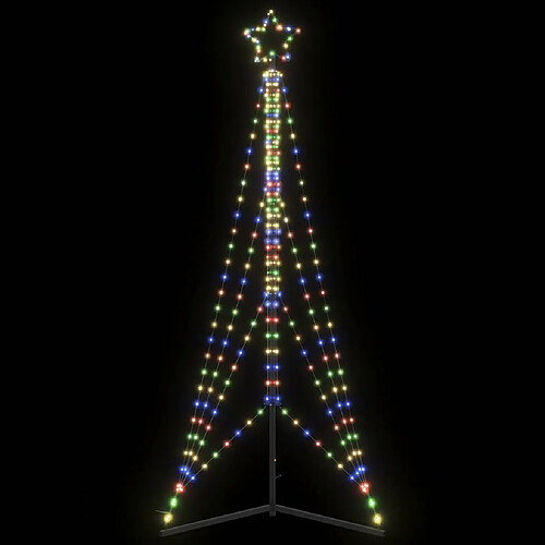 vidaXL Guirlande de sapin de Noël 483 LED colorées 240 cm