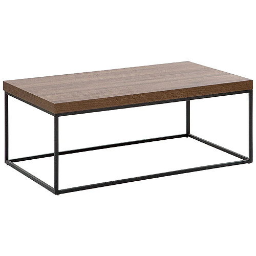 Beliani Table basse MDF Bois foncé DELANO