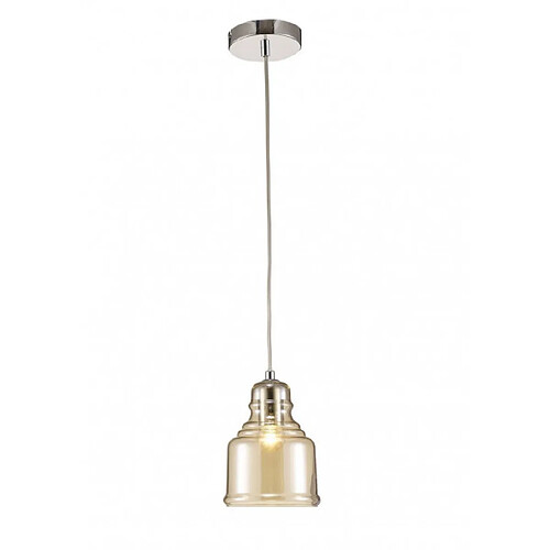 Luminaire Center Suspension Ariel Chrome poli 1 ampoule 26cm