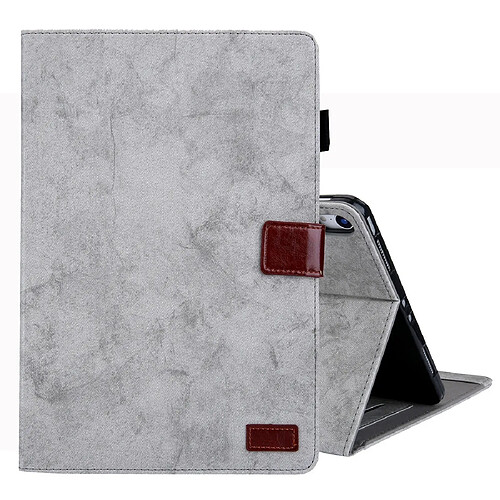 Wewoo Housse Étui Coque Pour iPad Pro 11 pouces 2018 Etui à rabat horizontal en cuir de style commercialavec support et fente cartecadre photo et fonction veille / réveil Gris