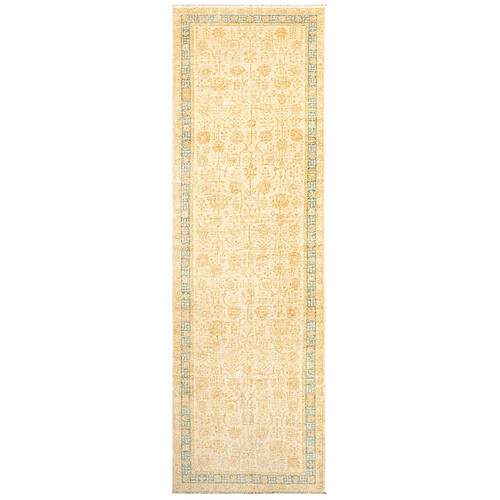 Vidal Tapis de couloir en laine 448x141 beige Kaizar