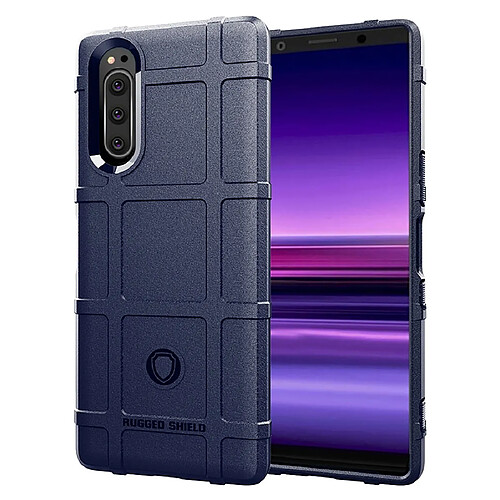 Wewoo Coque Souple Pour Sony Xperia 5 TPU Antichoc à Couverture Complète Bleu