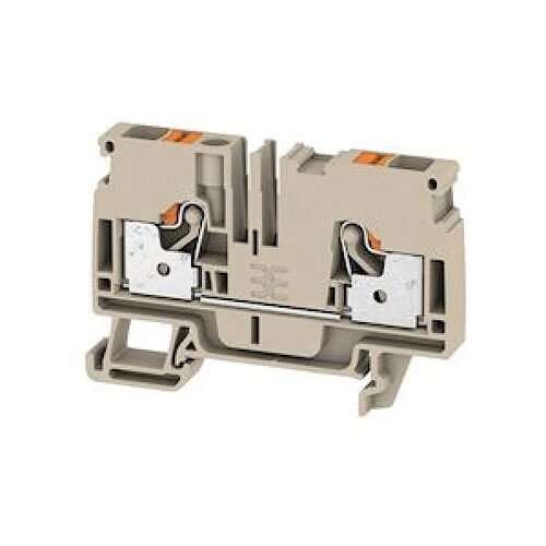 bloc de jonction de passage - a2c - push in - 6 mm2 - 800v - 41a - beige foncé - weidmuller 1992110000