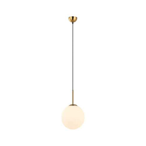 Luminaire Center Suspension Deore Verre,Acier Blanc, Bronze Antique