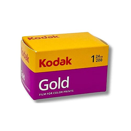 KODAK Pack 1 x Pellicule Kodak GOLD 200 ISO - Format 135 - 35 mm - 24 poses - Multicolore