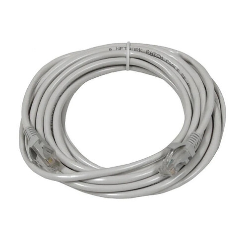 Cordon de brassage cat. 5e UTP gris 5 m - Logilink