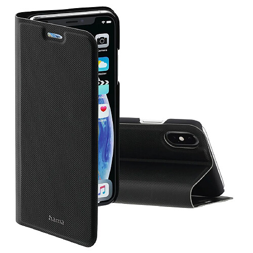 HAMA Etui portefeuille "Slim Pro" pour Apple iPhone X/Xs