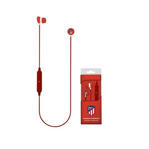 Look & Feel Écouteurs de Sport Bluetooth avec Microphone Atlético Madrid Rouge