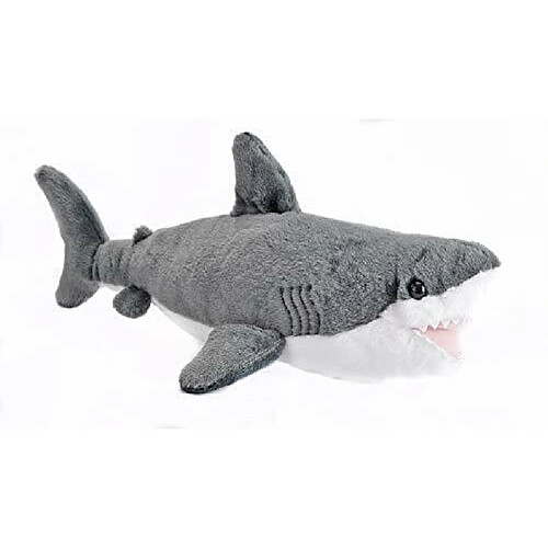 Wild Republic grand Requin Blanc en Peluche, Animal en Peluche, Jouet en Peluche, cadeaux pour Enfants, cuddlekins 13 pouces