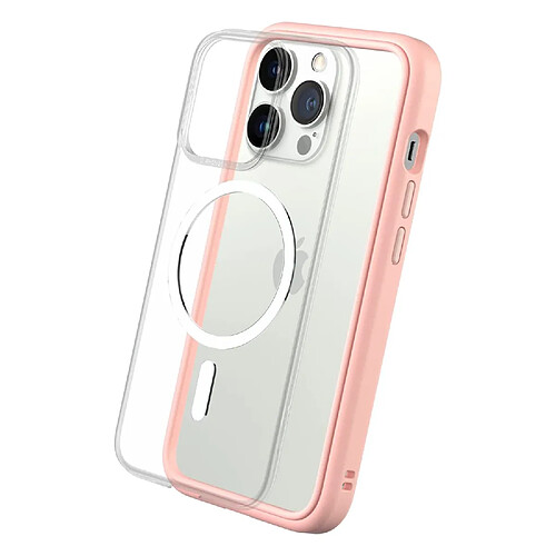 RHINOSHIELD Coque modulaire Mod NX Compatible avec MagSafe pour [iPhone 13 Pro] Force magnétique supérieure, Personnalisable. Absorbe Les impacts des Chutes de 3.5 mètres - Rose Poudré