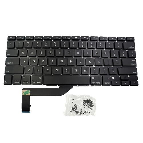 Wewoo Pour Macbook Retina Pro 15 pouces A1398 2013 2014 2015 Pièce détachée Mac Clavier QWERTY QWERTY Version US,