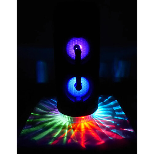 Inovalley Enceinte lumineuse Bluetooth KARAOKE 400W LIGHTSOUND