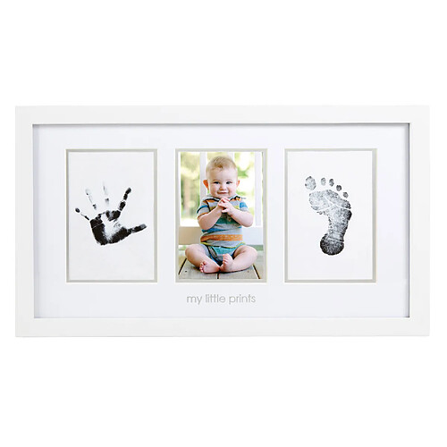 PearHead Cadre Photo, Babyprints, Deluxe - Blanc