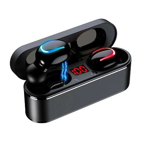 Chrono Écouteurs Bluetooth,Mini ultraléger Écouteurs sans Fil Bluetooth 5.0 Micro Intégré avec Charge Rapide Oreillette Bluetooth IPX7 Étanche(noir)