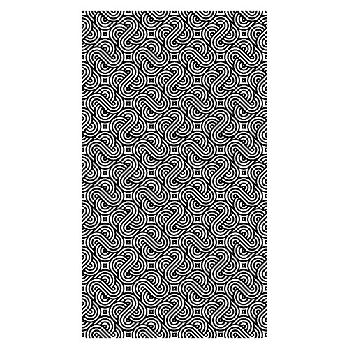 Alter Tapis de salle de bain, 100% Made in Italy, Tapis antitache avec impression numérique, Tapis antidérapant et lavable, Modèle optique - Acquaro, cm 90x52