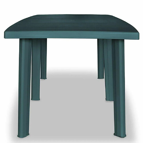 Maison Chic Table de jardin | Table d'extérieur Vert 210 x 96 x 72 cm Plastique -GKD11354