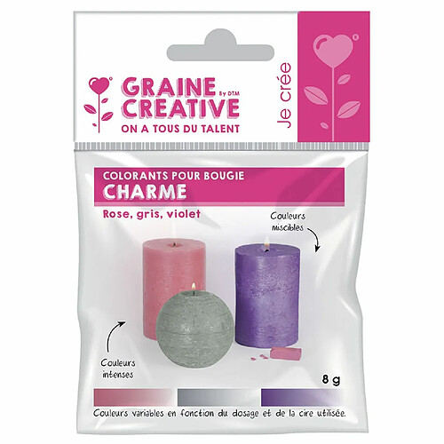 Graines Creatives 3 colorants solides pour bougies - Charme