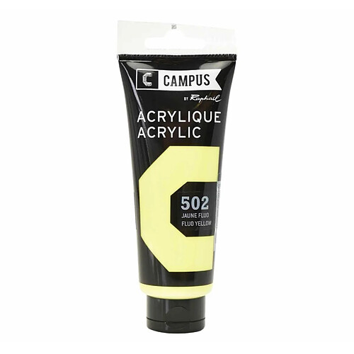 Raphael Peinture acrylique 100 ml - Jaune fluo n°502