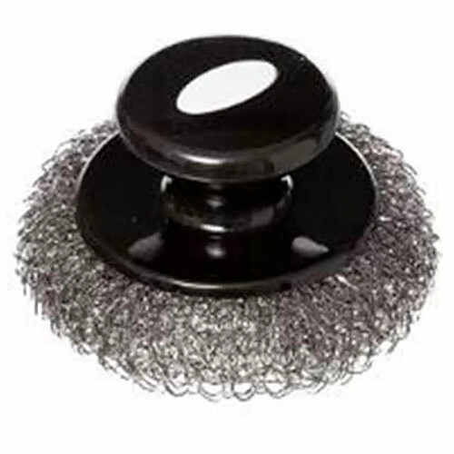 Brosse à Plancha en Acier Nettoyage 10cm Noir