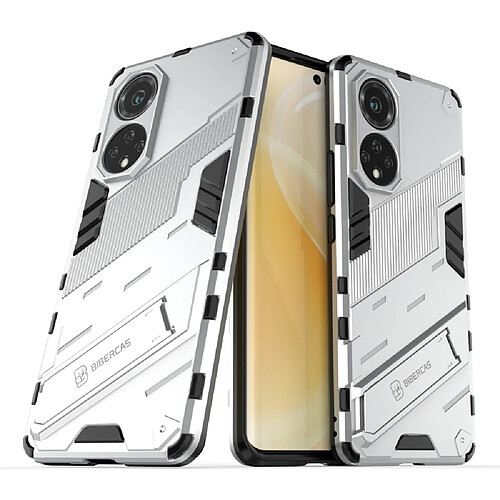 Coque en TPU anti-rayures avec béquille argent pour votre Huawei nova 9/Honor 50