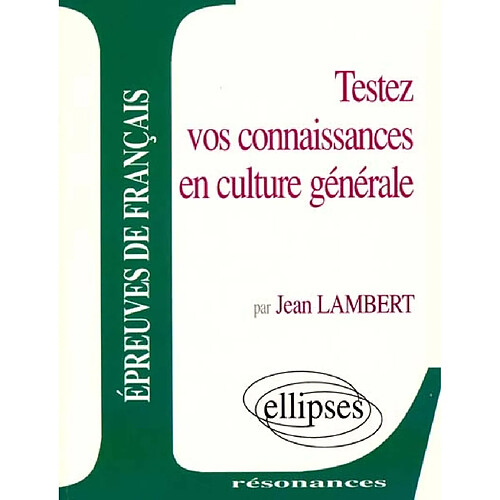 Testez vos connaissances en culture générale · Occasion