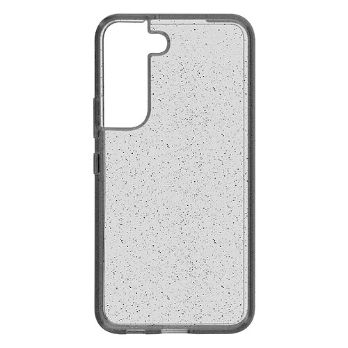 Avizar Coque Samsung Galaxy S22 Paillettes Dos Rigide Contour Souple Translucide Noir