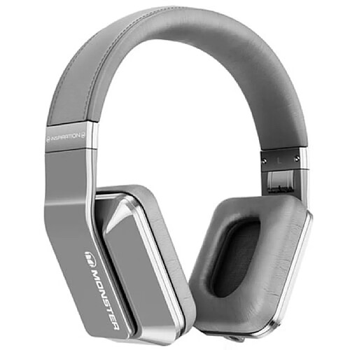 Monster Inspiration Casque Audio Filaire Jack 3.5mm Circum-Aural Argent