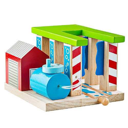 Bigjigs Rail Accessoire de lave-train en bois